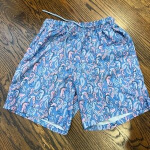 Peter Milar swim trunks. Lined with drawstring. Size S.